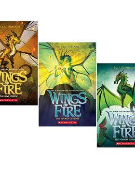 预售 英文原版小说 Wings of Fire 12-15（无14） 火焰之翼火翼飞龙 3册 儿童课外章节小说 奇幻魔法冒险故事书 纽约时报畅销书