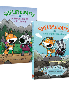 英文原版 Shelby and Watts Graphic Novel 精装 2册 儿童侦探悬疑全彩漫画小说 小学生英文课外读物