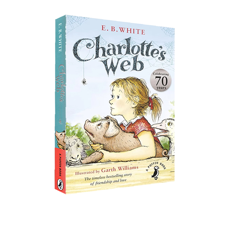 英文原版小说 夏洛特的网 Charlotte's Web 企鹅大字版 儿童文学小说 E.B.White 怀特 英文原版