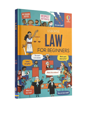 预售 Usborne Law for Beginners 读懂法律 英文原版 儿童英语启蒙绘本 少儿科学科普读物 尤斯伯恩
