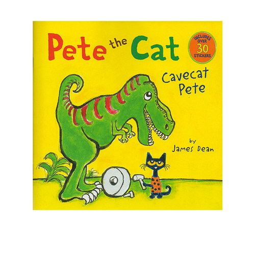 英文原版 Pete the Cat Cavecat Pete 皮特猫 儿童启蒙英语阅读 图画故事绘本  James Dean