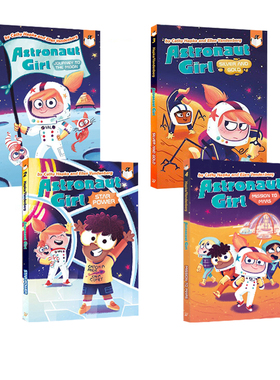 英文原版 企鹅桥梁小读本 Penguin Workshop Bridge Books:Astronaut Girl 宇航员女孩4册 科幻故事情节 蓝思指数 500L-570L