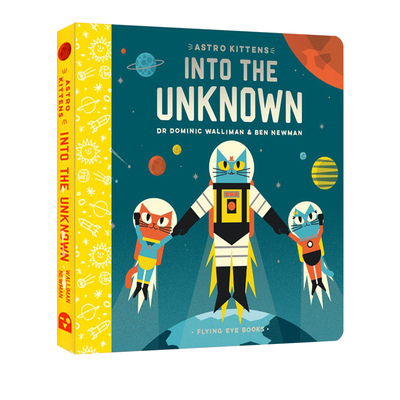 英文原版 太空猫 Astro Kittens:Into The Unknown 纸板书 STEM 少儿天文科普图画故事绘本