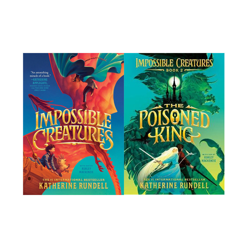 预售 不可能的生物  2册 魔境守护者Impossible Creatures/毒王Poisoned King 青少年奇幻冒险章节小说 Impossible Creatures系列