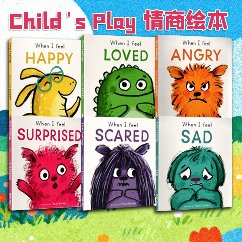 英文原版 Child's Play 情商培养绘本First Behaviors 自我意识行为感知 幼儿启蒙歌谣纸板书合售 儿童情绪礼仪 情商培养绘本