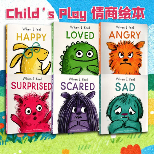 英文原版 Child's Play 情商培养绘本First Behaviors 自我意识行为感知 幼儿启蒙歌谣纸板书合售 儿童情绪礼仪 情商培养绘本