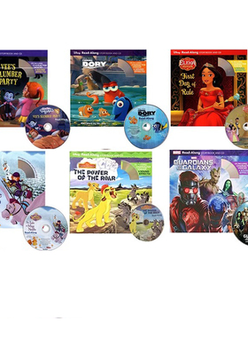 英文原版 Disney Read Along 迪士尼有声绘本6册6CD 恐龙当家 Good Dinosaur 冰雪奇缘 Frozen