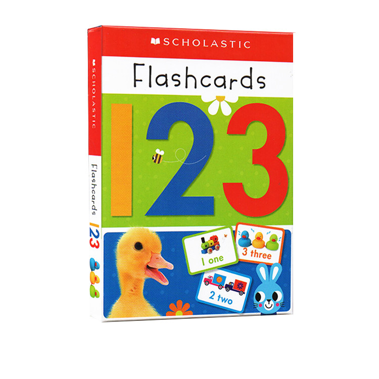 英文原版 flashcards 123 数字学习字卡闪卡 学乐低幼启蒙早教 数字
