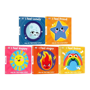 英文原版 DK I Feel Lonely/ How Am I Feeling 儿童性格培养 5册合集 纸板书 情感情商培养