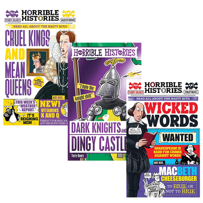 预售 英文原版 可怕的历史特辑系列 Horrible Histories Special Editions 4册 儿童桥梁章节读物 插图历史故事书
