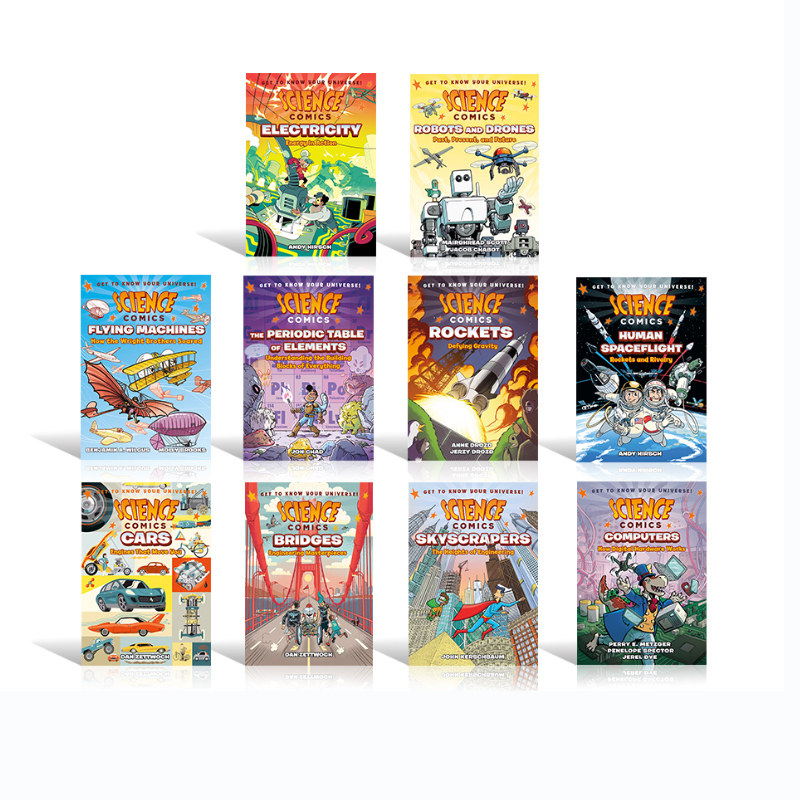 预售 Science Comics 科学大爆炸 科技与工程篇 10册 麦克米伦 英文原版 9-16岁课外读物 STEM科普 非虚构类科普图像读物