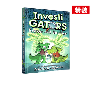 英文原版 InvestiGators: Braver and Boulder 鳄鱼侦查员#5 精装全彩漫画书绘本 爆笑漫画故事书 中小学课外英文阅读图画书