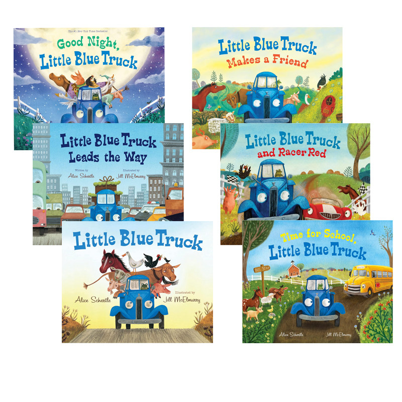 预售 英文原版 Little Blue Truck 6册套装 蓝色小卡车 交通工具绘本 Alice Schertle 认知启蒙 亲子互动图画书