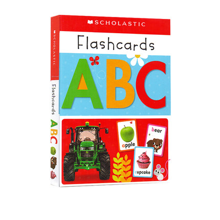 英文原版 Write and Wipe Flashcards  ABC (Scholastic Early Learners) 学乐低幼启蒙早教 字母学习字卡