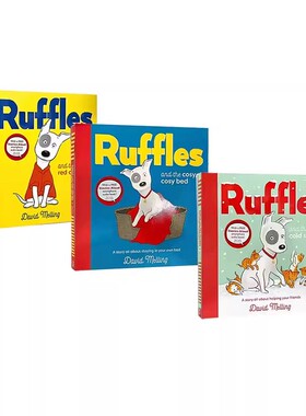 英文原版 Ruffles 莱弗系列3册莱弗和绿色蔬菜/红外套/小奶猫 儿童英语启蒙图画故事 David Melling 亲子共读 赠音频