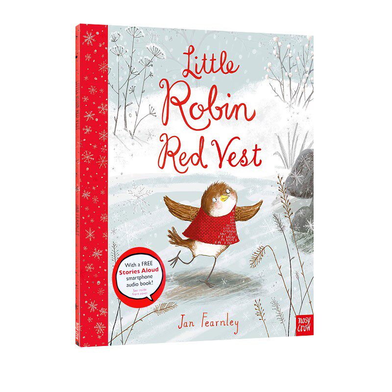英文原版 Little Robin Red Vest 小罗宾红背心 作者 Jan Fearnley儿童经典童话故事绘本 Nosy Crow Stories Aloud 赠官方音频使用感如何?
