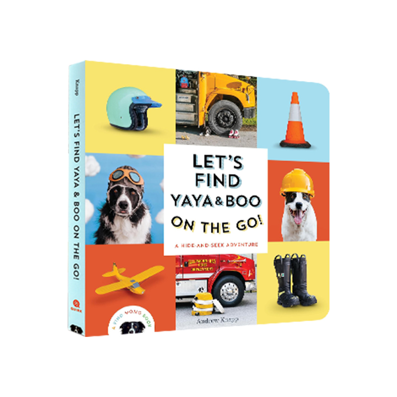 英文原版 寻找莫莫 Let’s Find Yaya and Boo on the Go!  纸板书 25年9月新品 幼儿科普百科绘本 Andrew Knapp