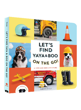 英文原版 寻找莫莫 Let’s Find Yaya and Boo on the Go!  纸板书 25年9月新品 幼儿科普百科绘本 Andrew Knapp