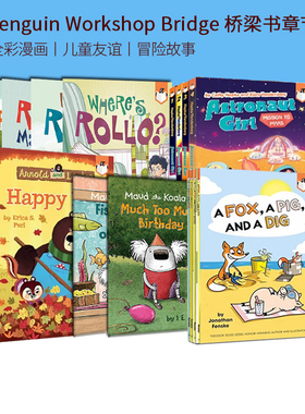 英文原版 企鹅桥梁小读本 a Pig a Fox/Flubby 大懒猫菲比 Penguin Workshop Bridge 儿童校园友谊主题全彩 蓝思指数560L-610L