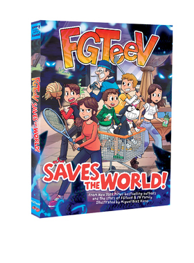 英文原版 FGTeeV#2: Saves the World! 拯救世界 儿童全彩漫画小说 家庭冒险游戏 英文课外阅读 Miguel Díaz Rivas
