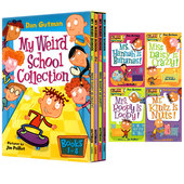 Collection Weird 疯狂学校第一季 英语初级章节桥梁书 Dan 英文原版 读物 4册盒装 Gutman 美国小学推荐 School