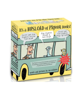 英文原版绘本 It's a Busload of Pigeon 别让鸽子开巴士 3册精选 礼盒装 Mo Willems小猪小象同作者 送海报