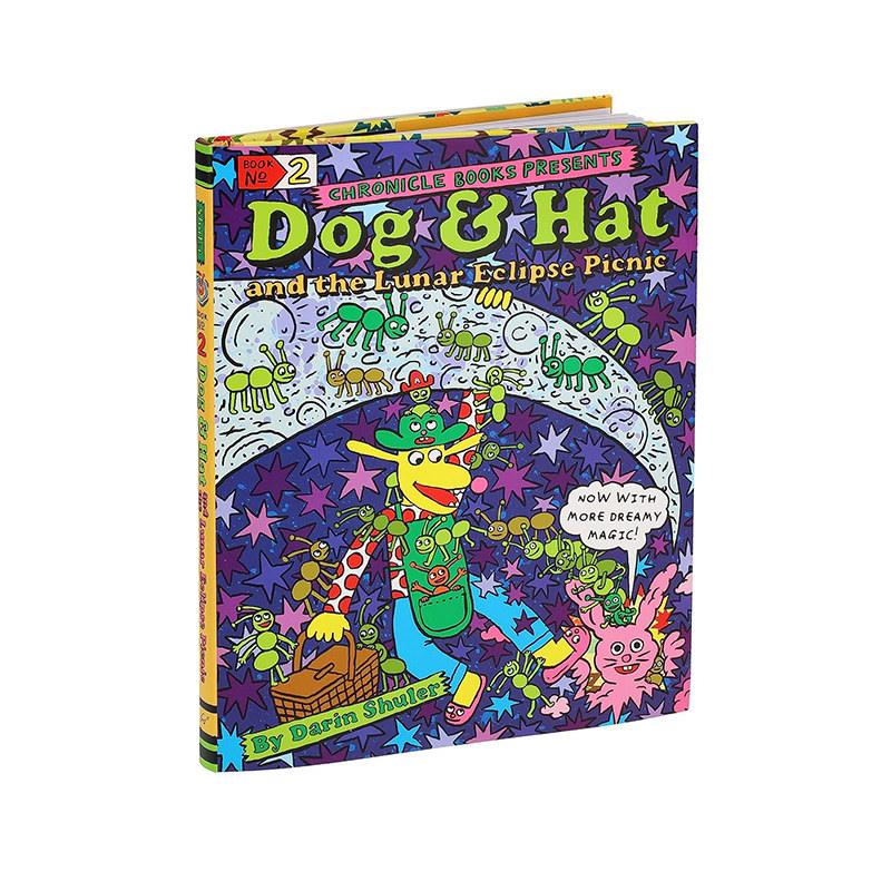 狗、帽子与月食野餐 儿童读物 英文原版 Dog & Hat and the Lunar Eclipse Picnic 6-9岁 儿童插画绘本书籍 精装 Chronicle