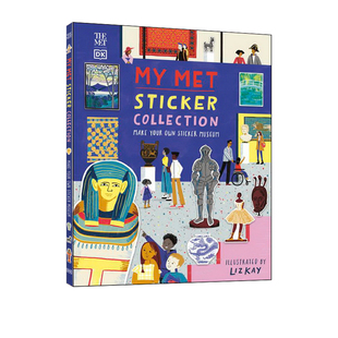 英文原版绘本 DK My Met Sticker Collection 大都会博物馆 附贴纸 SETM课外读物 知识类图画书  艺术启蒙