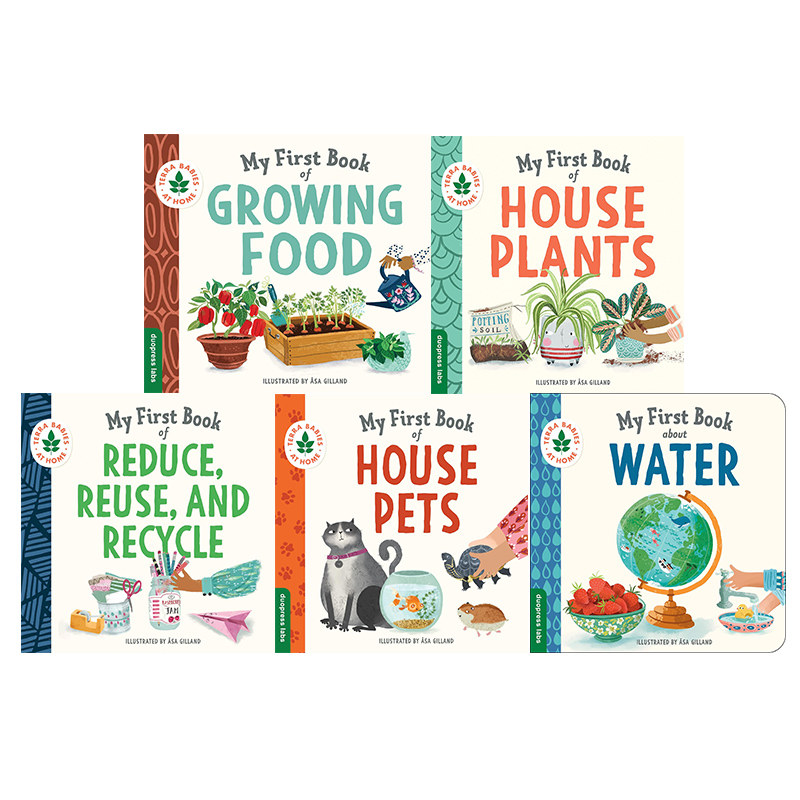 英文原版 Terra Babies at Home My First Book 纸板书 5册 图片式词典 植物知识科普读物 儿童认知启蒙绘本,书籍/杂志/报纸,儿童读物原版书,淘宝优惠券,粉丝福利购,淘宝优惠卷