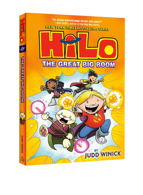 英文原版 Hilo Book 3: The Great Big Boom 希罗书系列 精装 吉娜 儿童全彩漫画桥梁章节小说