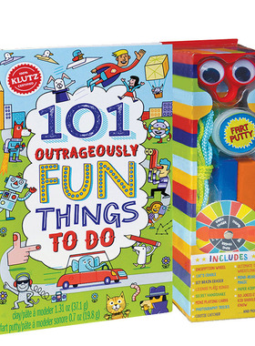 英文原版 KLUTZ 101 Outrageously Fun Things to Do 101件很有趣的事要做 创意手工DIY 动手能力 边玩边学