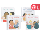 纸板书 Tickle Fall Hands Down Clap All Helen Goodnight 英文原版 撕不烂早教启蒙 Say Oxenbury 4册