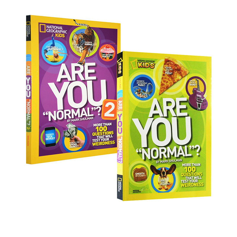 英文原版 Are You Normal? 你是正常的吗? 测试你的古怪 2册合售 美国国家地理
