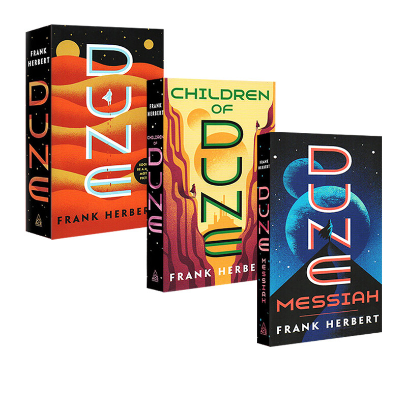 沙丘三部曲 弗兰克赫伯特 英文原版Dune Saga 3 Book 星云奖雨果奖得奖作品 美国科幻巨匠Frank Herbert 科幻文学经典
