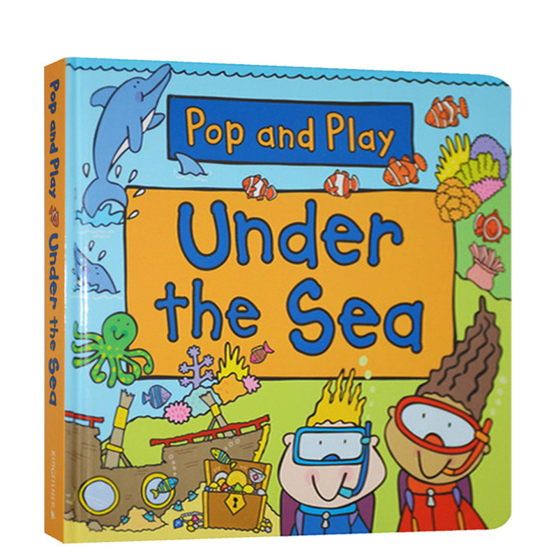 英文原版 儿童绘本 pop and play  under the sea 一起玩一起学 stem