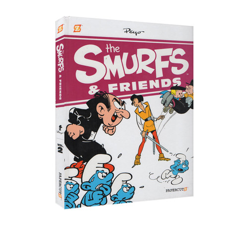 【自营】英文原版 The Smurfs & Friends #2 蓝精灵和朋友们 精装合辑 大开本 漫画绘本图画书 全彩冒险故事书 比利时漫画大师贝约
