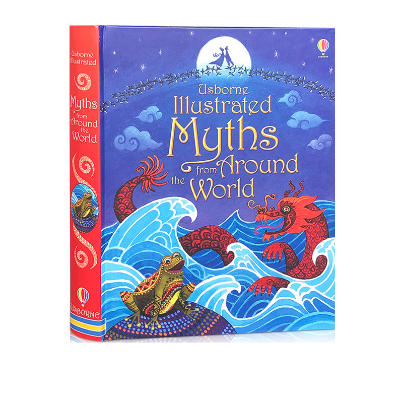 英文原版 Usborne Illustrated Myths from Around 民间故事18个故事合辑 青少年儿童英语启蒙精装全彩插图故事书 书籍/杂志/报纸 原版其它 原图主图