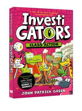 英文原版 InvestiGators: Class Action 鳄鱼侦探员8 平装全彩漫画书绘本 爆笑漫画故事书 中小学课外英文阅读图画书