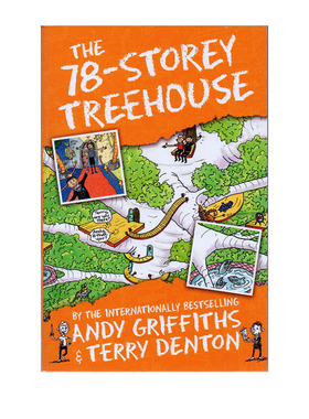 小屁孩树屋历险记 英文原版 The 78-Storey Treehouse 疯狂树屋历险记 Andy Griffiths 初级章节书 7-12岁