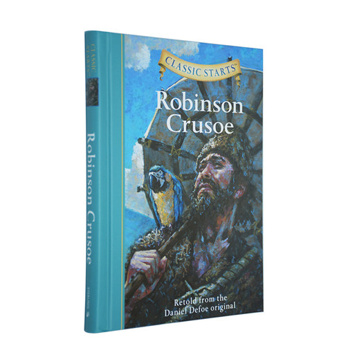 Classic Starts系列 Robinson Crusoe 鲁滨逊漂流记 英文原版儿童小说 世界经典名著 精装版