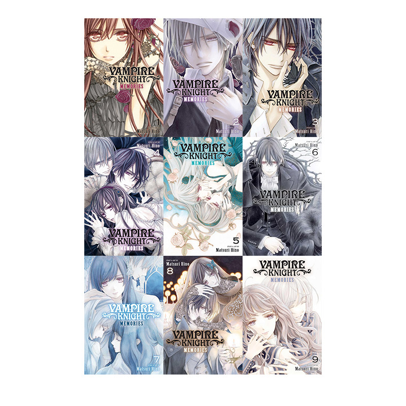 英文原版 吸血鬼骑士 memories 1-9 9册合售 Vampire Knight: Memories 吸血鬼骑士续作 樋野茉理 吸血鬼少女漫经典之作