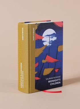 企鹅复古布脊经典系列 Midnight's Children 午夜之子 英文原版 Vintage Classics四分之一布面 绿山墙