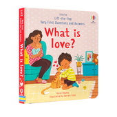 Very 纸板机关翻翻书 What Answers love? Questions 什么是爱？亲子绘本 儿童图画书 First 尤斯伯恩你问我答 英文原版