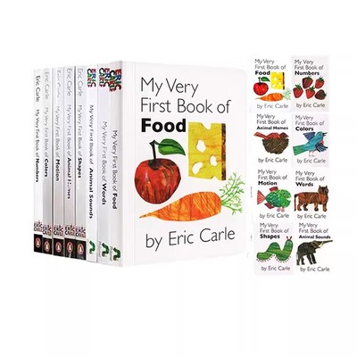 英文原版 My Very First Book of 系列 8册 上下翻页配对练习纸板书 艾瑞卡尔爷爷 Eric Carle 英语学习启蒙亲子互动图画书