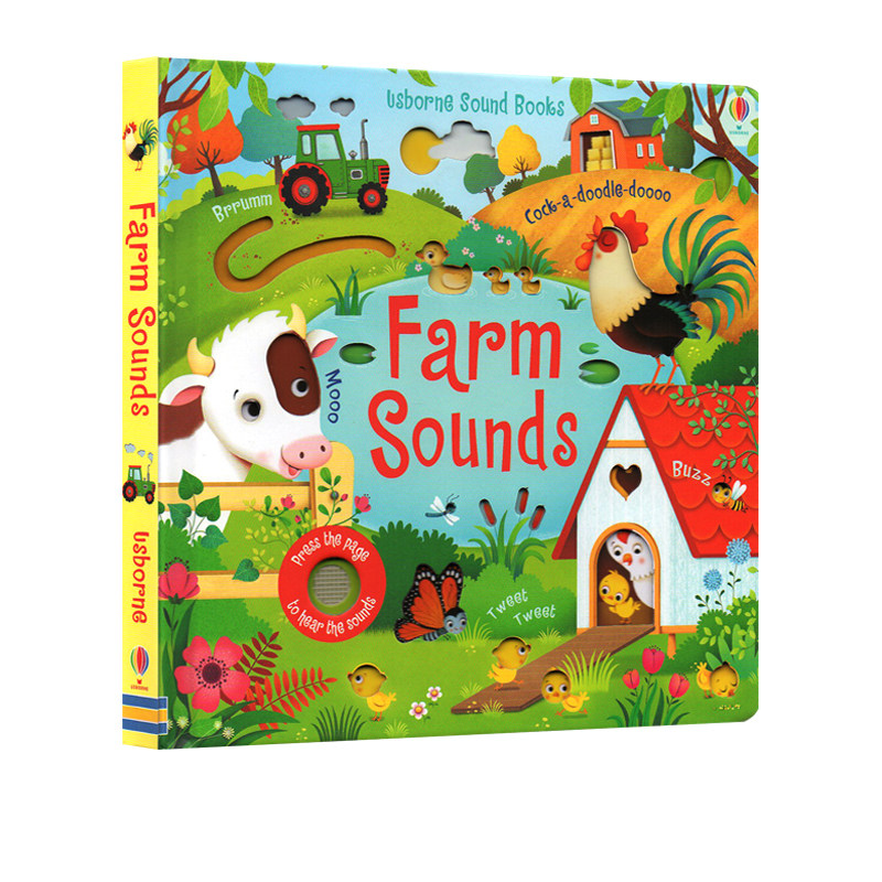 英文原版 usborne sound books farm sounds 农场的声音 奇妙触摸发音