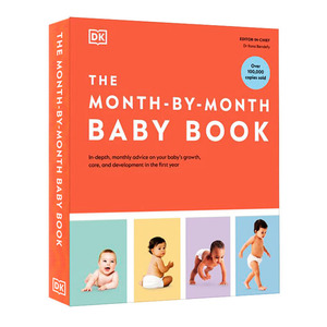 英文原版 The Month-by-Month Baby Book 宝宝逐月成长指南 护理护儿育儿读物 宝宝成长发育护理科普百科 DK科普读物
