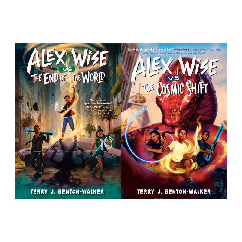 预售 英文原版 Alex Wise vs. the End of the World/Cosmic Shift 亚历克斯大战世界末日 2册 儿童奇幻冒险小说 青少年课外阅读