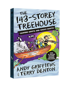 小屁孩树屋历险记 英文原版 The 143-Storey Treehouse 143层 疯狂树屋历险记 Andy Griffiths 初级章节书 7-12岁