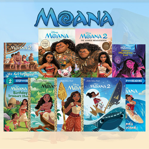 英文原版 Disney Moana 迪士尼 海洋奇缘莫阿娜 Little Golden Book 小金书 精装绘本图画书 幼儿英语启蒙 2-5 岁儿童早教故事书