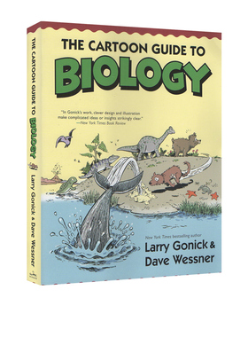 生物学 The Cartoon Guide to Biology 爆笑科学漫画 英文原版高中大学教辅用书 课后阅读趣味英语科普读物 全美学校课外阅读